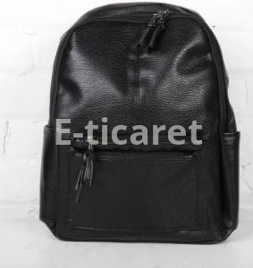 Siyah moda kadın sırt çantası